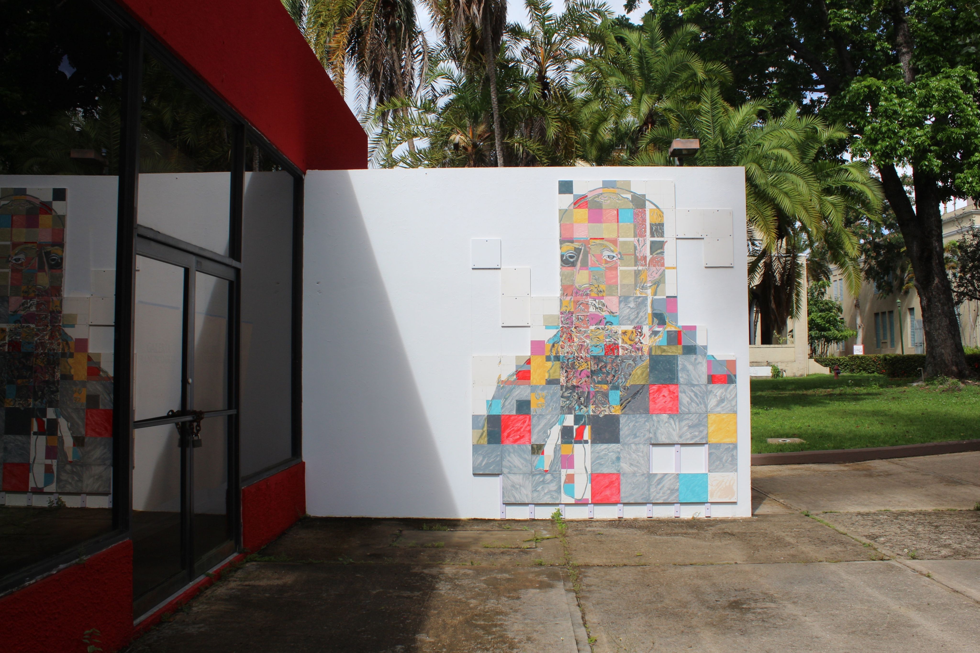Imagen del mural Francisco Oller y Cesteros ubicado en el edificio Luis Pales Matos