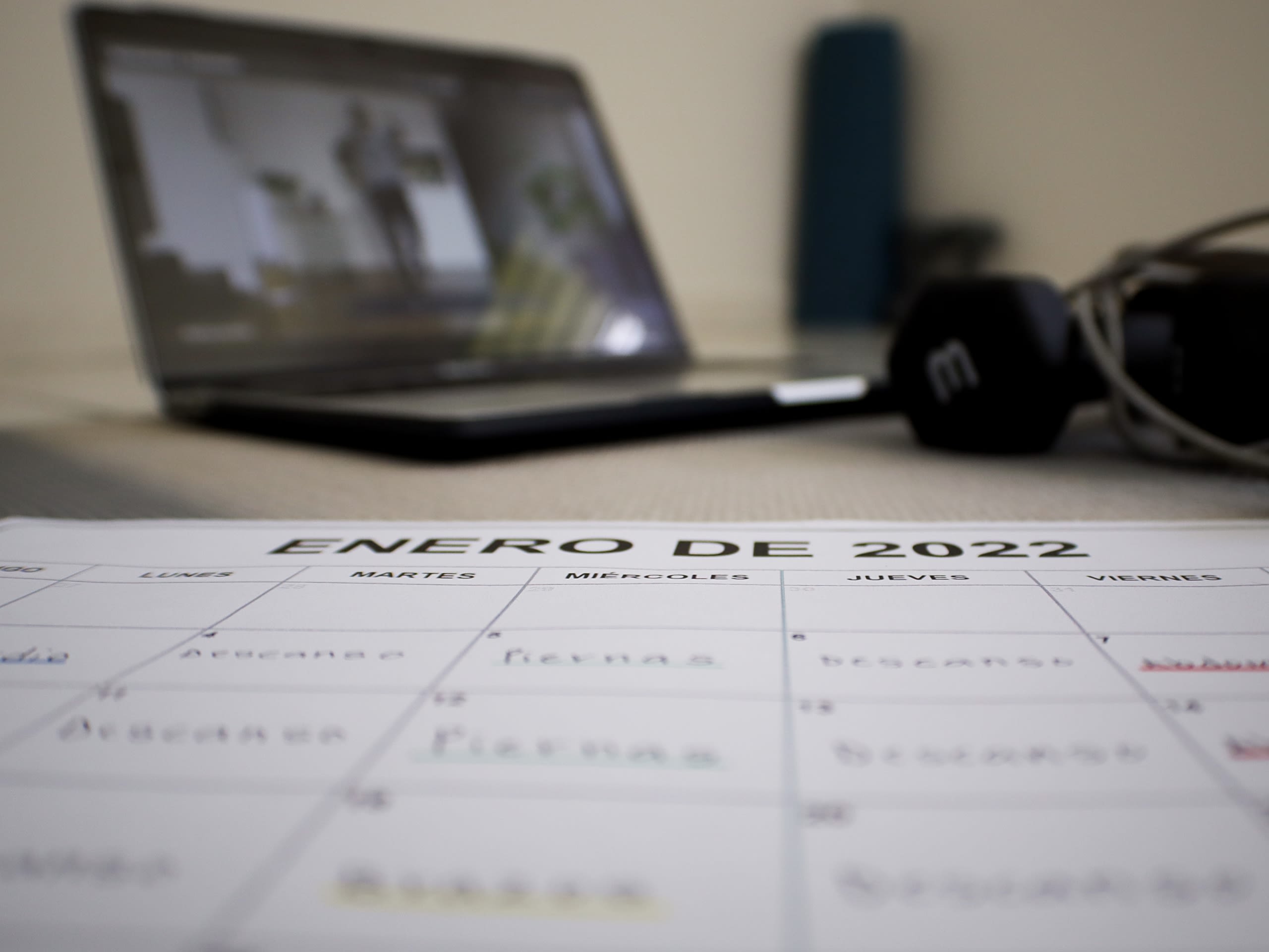 Calendario de actividad física