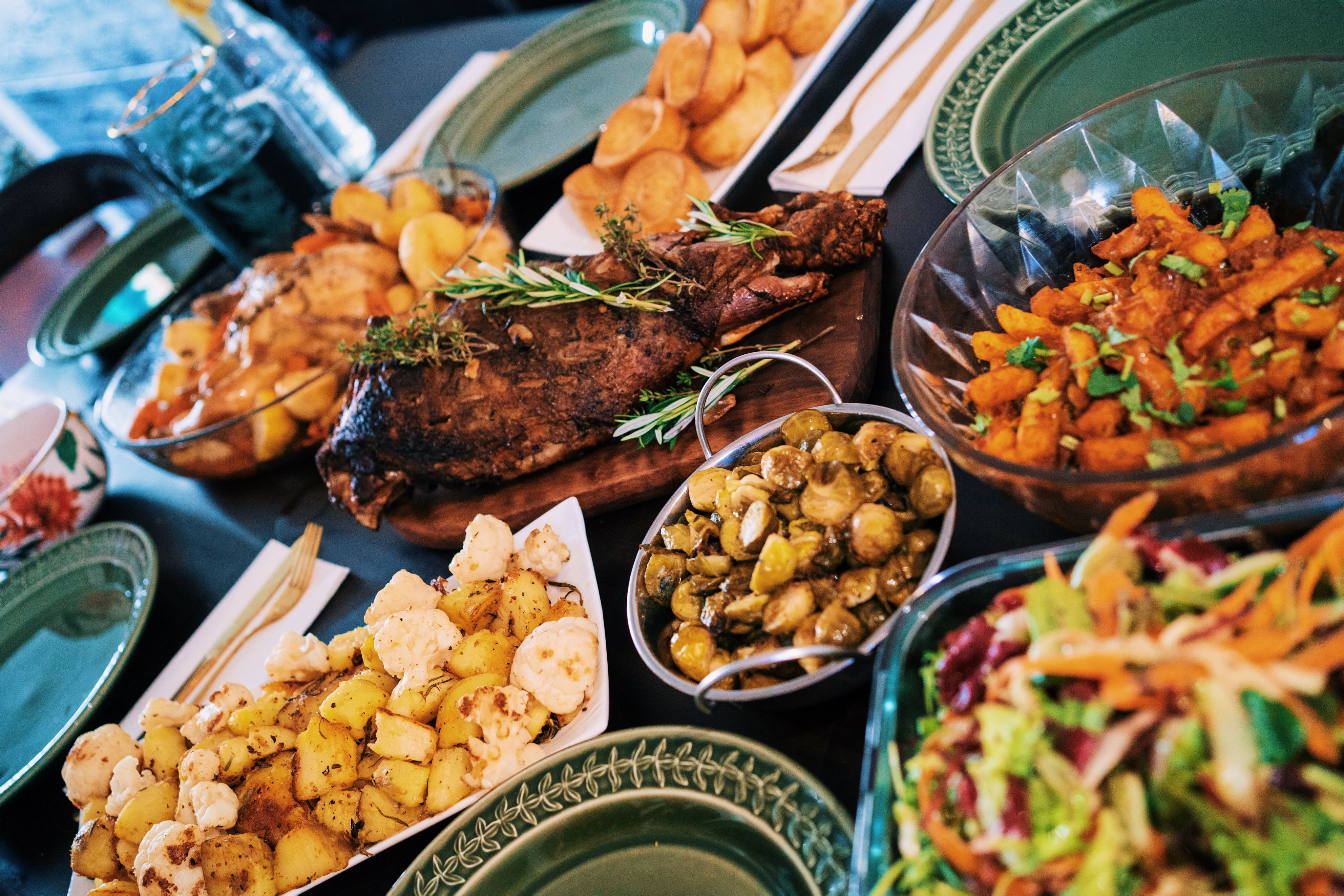 Comida en una mesa